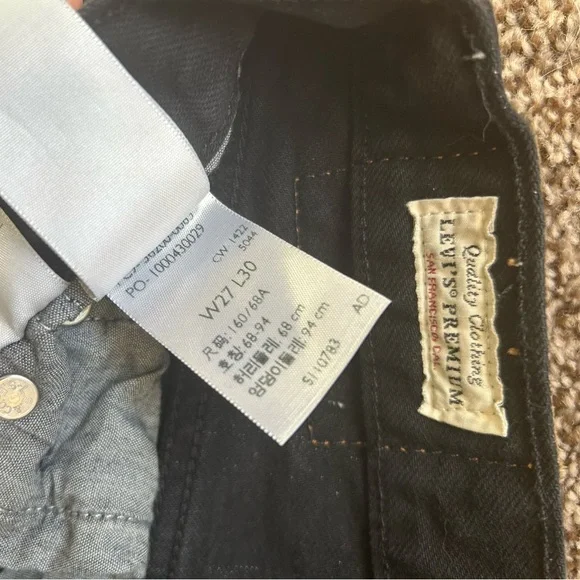 Levi’s 501 High Rise Black Jeans - Picture 3 of 4
